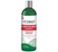 Vet's Best Champú para Perros Alivio de Alergias y Picor, 500ml | Limpia y alivia las molestias por alergias estacionales. Fórmula suave