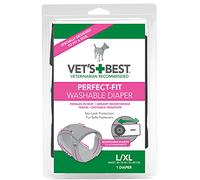 Vet's Best Pañal de perro hembra lavable perfect-fit, grande / XL