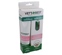 Vets Best Zahnpflege-Set para Cachorros, Fingerbürste + Pasta de Dientes 100G