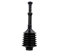 Vetta - Desatascador Profesional de acordeón para Inodoro, de Alta presión, Elimina obstrucciones Resistentes de inodoros obstruidos, émbolos comerciales Multiusos para Cualquier baño, Color Negro