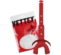 Vettex Doubleguard Protector bucal con protección de labios, color rojo escarlata (AC25-S)