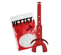 Vettex Doubleguard Protector bucal con protección de labios, color rojo escarlata (AC25-S)
