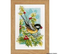 Vevaco Kits De Punto De Cruz Contado Cuadros Decoracion DIY Creativo Kit juego de 4 4 ESTACIONES Manualidades Arte De Pared Bordar Kit Principiantes Regalo ca. 8 x 12 cm Cross Stitch Embroidery