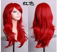 VEVEFHUANG 70Cm largo Staight Cosplay peluca resistente al calor pelo sintético pelucas de fiesta de anime 23 colores coloridos talla única rojo