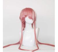 VEVEFHUANG The Future Diary Yuno Gasai 80cm Long Pink Straight Anime Cosplay Peluca Mirai Nikki Pelucas de pelo sintético baratas Talla única Yuno Gasai