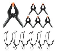 Vevelux 6 Backdrop Clips Set + 6 Pinzas de Fondo