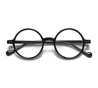 VEVESMUNDO Gafas de lectura antiluz azul para mujer y hombre, redondas, retro, grande, plástico, filtro de luz azul, ayuda para la lectura, gafas de ayuda para la visión +1.0, +1.5, +2.0, +2.5, +3.0