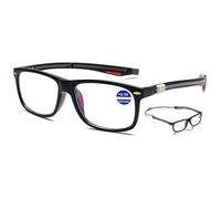 VEVESMUNDO Gafas de lectura magnéticas magnéticas con cierre magnético para planchar durante mucho tiempo, para ayudar a la lectura, con visión +1.0,+1.5,+2.0,+2.5,+3.0,+3.5,+4.0, 1 gafas de lectura