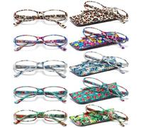 VEVESMUNDO Gafas de Lectura Mujer Hombre Compactas Portatiles Flores Anteojos Para Leer con Colores Bolsillo 1.0 1.25 1.5 1.75 2.0 2.25 2.5 2.75 3.0 3.5 4.0