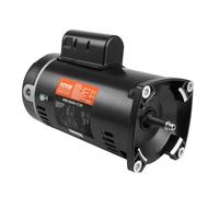 VEVOR 1,5 HP 56Y Motor de Bomba de Piscina 115 V (12,8 A) / 230 V (6,4 A) 3450 RPM Factor de Trabajo 1,1 Condensador 90μF/250V Motor de Repuesto de Brida Cuadrada Giratorio CCW para Piscinas