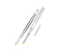 VEVOR 1 Par de Correderas Dobles para Cajones de Extensión Completa, Carga de 226,8 kg, Rodamiento de Bolas con Riel Deslizante para Cajones de Montaje Lateral con Bloqueo, 998 x 76 x 19,5 mm