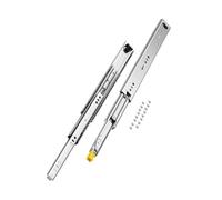 VEVOR 1 Par de Correderas para Cajones de Extensión Completa, Capacidad Carga 113,4 kg, Rodamiento de Bolas con Riel Deslizante para Cajones de Montaje Lateral con Bloqueo, 450 x 53 x 19,5 mm
