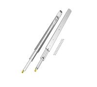 VEVOR 1 Par de Correderas Dobles para Cajones de Extensión Completa, Carga de 226,8 kg, Rodamiento de Bolas con Riel Deslizante para Cajones de Montaje Lateral con Bloqueo, 1248 x 76 x 19,5 mm