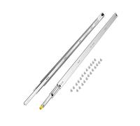 VEVOR 1 Par de Correderas para Cajones de Extensión Completa, Capacidad Carga 113,4 kg, Rodamiento de Bolas con Riel Deslizante para Cajones de Montaje Lateral con Bloqueo, 1500 x 53 x 19,5 mm