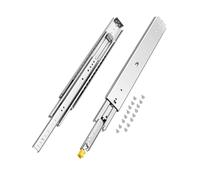 VEVOR 1 Par de Correderas para Cajones de Extensión Completa, Capacidad Carga 226,8 kg, Rodamiento de Bolas con Riel Deslizante para Cajones de Montaje Lateral con Bloqueo, 610 x 76 x 19,5 mm