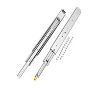 VEVOR 1 Par de Correderas para Cajones de Extensión Completa, Capacidad Carga 226,8 kg, Rodamiento de Bolas con Riel Deslizante para Cajones de Montaje Lateral con Bloqueo, 812 x 76 x 19,5 mm