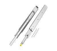 VEVOR 1 Par de Correderas para Cajones de Extensión Completa, Capacidad Carga 226,8 kg, Rodamiento de Bolas con Riel Deslizante para Cajones de Montaje Lateral con Bloqueo, 763 x 76 x 19,5 mm