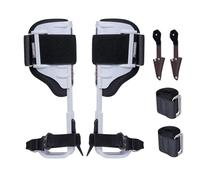 VEVOR 1 Par de Espuelas de Aluminio de Carga de 158,76 kg, Picos para Trepar Árboles con Correas y Protectores de Picos Equipo de Arboricultura para Escaladores, Caza, Recolección de Frutas, Blanco