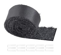 VEVOR 1 PCS Mantillo de Caucho para Paisajismo, Estera de Mantillo de Caucho Reciclado de 3 x 0,11 m, Camino de Caucho Permanente para Plantas, Verduras y Barrera de Jardín de Flores, Negro