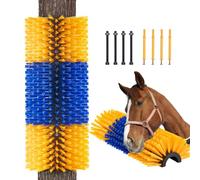 VEVOR 1 Pieza Cepillo Rascador Mediano para Ganado de 43,5 x 19 x 10 cm con 6 Tornillos, Rascado Cepillo para Aliviar la Picazón de la Espalda y Mantener la Limpieza para Caballos, Cerdos, Vacas