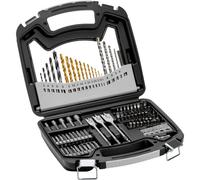 VEVOR 101 PCS Juego de Brocas Juego de Brocas para Taladro y Destornillador con Estuche de Transporte, Juego de Brocas para Destornillador Adecuadas para Taladrar y Atornillar Madera, Metal, Cemento