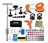 VEVOR 107 PCS Kit de Reparación de Abolladuras sin Pintura con Elevador Dorado, Extractor de Puente, Martillo Deslizante Extractor de Abolladuras Ventosa Extractor de Abolladuras para Automóviles