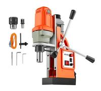 VEVOR 1200 W Taladro de Columna Magnético, Diámetro de Perforación de 38 mm Potencia de 10000 N Velocidad de 900 RPM, con Vástago Weldon, Refrigeración Eficiente, para Superficies Metálicas