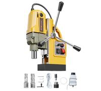 VEVOR 1200 W Taladro Magnético, Taladro de Columna Magnético Eléctrico de 12500 N con 2 Brocas de Perforación, Diámetro de Perforación de 40 mm, Velocidad Variable, para Mejoras para el Hogar