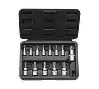 VEVOR 13 Piezas Juego de Vasos con Punta TORX, Impulsores de 1/4", 3/8" y 1/2"