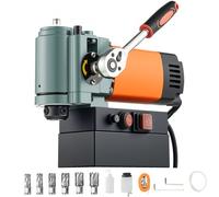 VEVOR 1300 W Taladro de Columna Magnético Perfil Bajo 35 mm Diámetro Interior