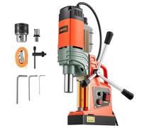 VEVOR 1350 W Taladro de Columna Magnético, Diámetro de Perforación de 50 mm, Potencia de 12500 N, Velocidad Ajustable de 0 a 800 RPM, con Vástago Weldon, para Superficies Metálicas, Industria