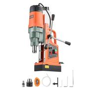 VEVOR 1550 W Taladro Magnético, Diámetro de Perforación 50 mm, Fuerza de 13000 N, Velocidades Ajustables de 0-550 RPM, Taladro Magnético Portátil, Herramianta Industial para Construcción Renovación