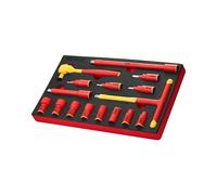 VEVOR 16 PCS Juego de Llaves de Vaso Aisladas para Reparación de Electricistas