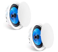 VEVOR 2 Altavoces de Techo de 205 mm, 50 W, Altavoces de Techo y de Pared de Montaje Empotrado con 8 Ω Impedancia 89 dB de Sensibilidad para Hogar, Sala de Estar, Dormitorio o Porches Cubiertos