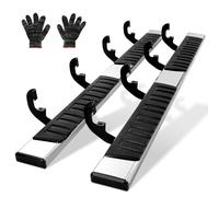 VEVOR 2 estribos de 6.5 Pulgadas compatibles con Chevy Silverado 2019-2023/GMC Sierra 1500/Silverado 2020-2024/Sierra 2500/Crew Cab3500HD, Barras Laterales de Acero Inoxidable 201, Carga 500 Libras