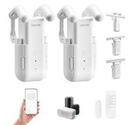 VEVOR 2 PCS Abridor de Cortinas Automático, Robot de Cortina Inteligente con App, Control Remoto, Compatible con Alexa y Google Home, Apertura/Cierre Programados, para Varillas Romanas, Rieles U/I