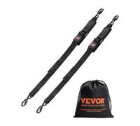 VEVOR 2 PCS Correas de Trinquete Retráctiles Resistentes de 5,08 x 121,92 cm con Ganchos en forma de S con Bloqueo de Seguridad, Resistencia a la Rotura de 680,4 kg para Remolques, Vehículos, Botes