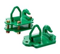 VEVOR 2 PCS Ganchos para Balde de Tractor de 9,52 mm de Acero Forjado de Grado 70 con Anillo de Amarre, Placas Traseras de 203,2 x 107,95 mm, Resistencia Máxima a la Rotura de 6803,88 kg, Verde