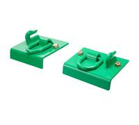 VEVOR 2 PCS Ganchos para Balde de Tractor de 7,93 mm de Acero Forjado de Grado 70 con Anillo de Amarre, Placas Traseras de 203,2 x 127 mm, Resistencia Máxima a la Rotura de 5443,1 kg, Verde