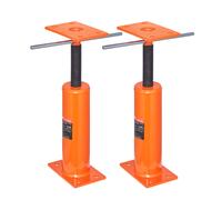 Gatos de piso para casa VEVOR, paquete de 2, rango de altura de 12" a 16", capacidad de carga máxima de 9700 lb por unidad, poste de gato de sótano con viga de soporte ajustable para nivelación, gato 