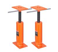 Gatos de piso para casa VEVOR, paquete de 2, rango de altura de 12" a 16", capacidad de carga máxima de 9700 lb por unidad, poste de gato de sótano con viga de soporte ajustable para nivelación, gato 