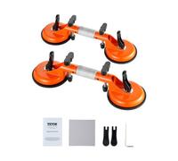 VEVOR 2 PCS Herramientas para Unir Juntas de Granito con Ventosas de 125 mm Ajustable a 180° Succión Vertical de 50 kg, Herramienta para Instalar en Encimeras de Baldosas, Piedra y Losas de Mármol
