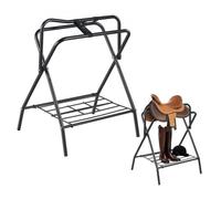 VEVOR 2 PCS Soporte Plegable para Sillín de Caballo de 71 x 48 x 95 cm, Negro