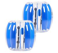 VEVOR 2 Pelotas de Parachoques Inflables, 0,9 m, Diseño de Sumo, Resistente y Grueso, de PVC, con Forma de Hámster Humano, para Juegos en Equipo al Aire Libre, Rayas Azules, 950 x 950 x 900 mm