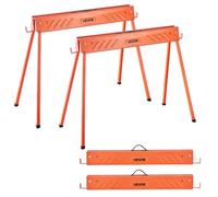 VEVOR 2 Piezas Caballetes Plegables de Sierra Estilo Viga Carga de 299,4 kg