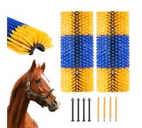VEVOR 2 Piezas Cepillo Rascador Mediano para Ganado de 43,5 x 19 x 10 cm con 4 Tornillos, Rascado Cepillo para Aliviar la Picazón de la Espalda y Mantener la Limpieza para Caballos, Cerdos, Vacas