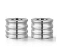 VEVOR 2 Piezas Rodillo de Recambio para Máquina de Laminación de Joyería, Accesorio de Repuesto de Laminadora para Fabricar Anillos Pulseras Alambre de Bisel, 3 Tamaños 6/8/10 mm, Ranuras Abovedadas