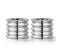 VEVOR 2 Piezas Rodillo de Repuesto para Máquina de Laminación de Joyería, Accesorio de Recambio para Laminadora para Fabricar Anillos Pulseras, 4 Tamaños 6/7/8/9 mm, Ranuras Redondas, Acero Aleado
