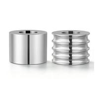 VEVOR 2 Rodillos de Recambio para Máquina de Laminación de Joyas 4 Tamaños, Accesorios de Repuesto para Laminadora para Fabricar Anillos Pulseras de Oro, Plata, 1 Plano y 1 Semicircular, 6/7/8/9 mm