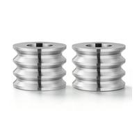 VEVOR 2 Rodillos de Recambio para Máquina de Laminación de Joyería Cuadrado, Accesorios de Repuesto para Laminadora para Fabricar Anillos Pulseras Collares, 3 Tamaños 8/9/10 mm, Ranuras Cuadradas